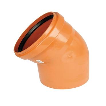 Polypipe Sewer Bend 45 Double Socketed 6"