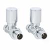 Eres Chrome Round Straight Rad Valves