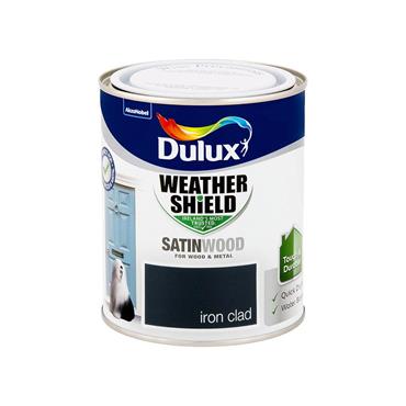Dulux W/shield Satin Iron Clad 750ml