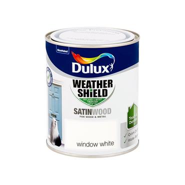 Dulux W/shield Satin Window White 750ml