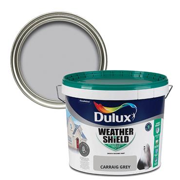 Dulux WeatherShield Carraig Grey 10L