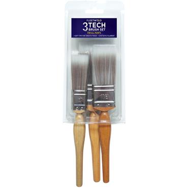 Fleetwood Tech Paint Brush Set 3Pce