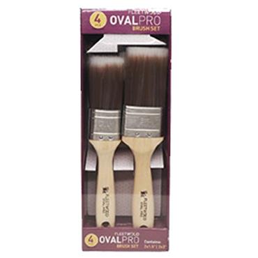 Fleetwood Oval Pro Brush Set 4Pce