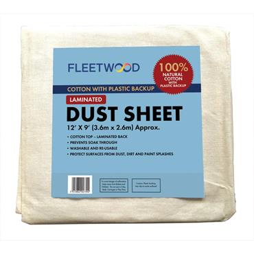 Fleetwood Cotton Laminated Dust Sheet