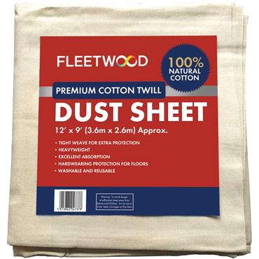 Fleetwood Heavy Duty Dust Sheet 12Ft X 9Ft