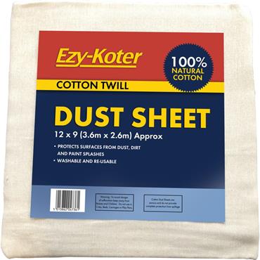 Fleetwood Ezykoter Cotton Dustsheet 12FtX9Ft
