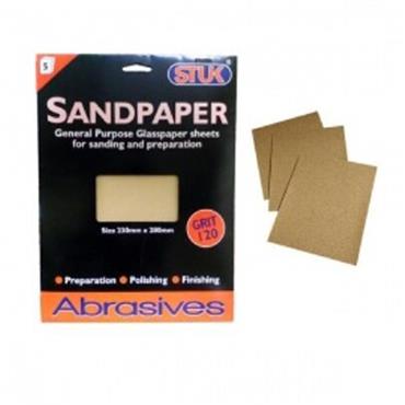 Stuk Sandpaper 60 Grit Medium Coarse