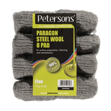 Petersons Paragon Steel Wool 8 Pac Mixed 20G