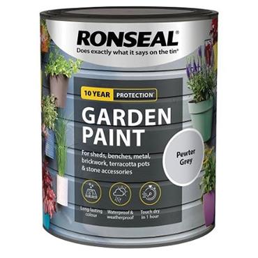 Ronseal Garden Paint Pewter Grey 750ml