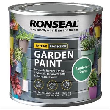 Ronseal Garden Paint Rainforest Green 750ml