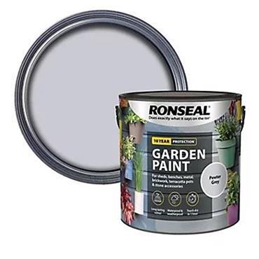 Ronseal Garden Paint Pewter Grey 2.5L