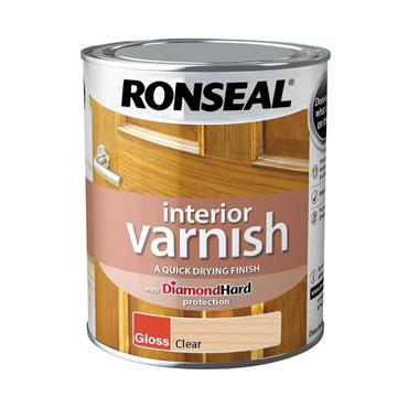 Ronseal Quick Dry Varnish Gloss Clear 750ml