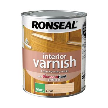 Ronseal Q/Dry Varnish Matt Clear 750ml