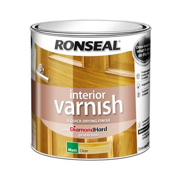 Ronseal Q/Dry Varnish Matt Clear 2.5L