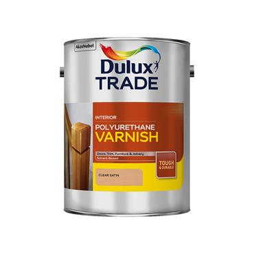 Dulux Polyurethane Varnish Clear Satin 5L