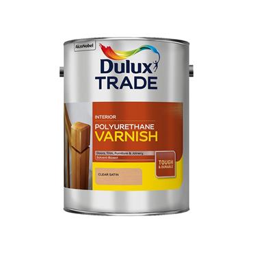 Dulux Polyurethane Varnish Clear Satin 5L
