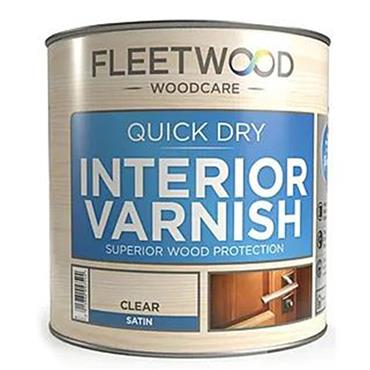 Quick Dry Interior Varnish Satin Clear 1Lt