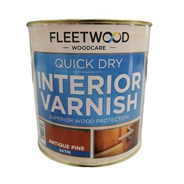 Quick Dry Interior Varnish Satin Antiq Pine 1