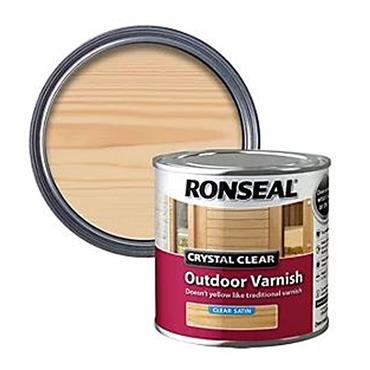 Ronseal Crystal Clear Varnish Satin 250ml
