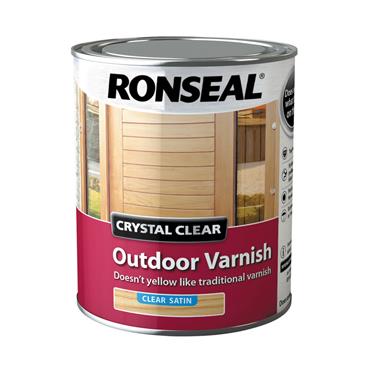 Ronseal Crystal Clear Varnish Satin 750ml