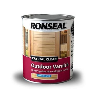 Ronseal Crystal Clear Varnish Satin 750ml