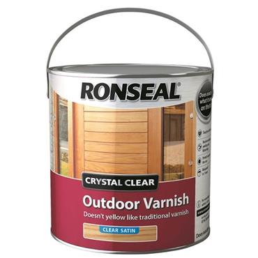 Ronseal Crystal Clear Varnish Satin 2.5L