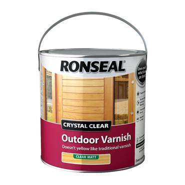Ronseal Crystal Clear Varnish Mat 2.5L