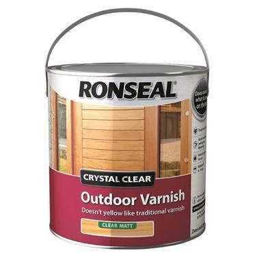 Ronseal Crystal Clear Varnish Mat 2.5L