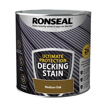 Ronseal Ultimate Deck Stain Med Oak t 2.5L