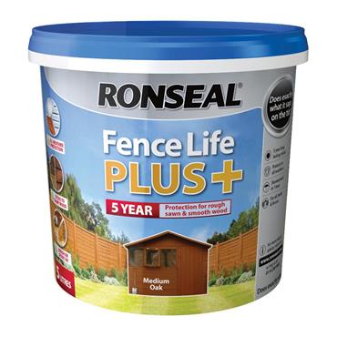 Ronseal Fencelife Plus Medium Oak 5L