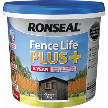 Ronseal Fencelife Plus Charcoal Grey 5L