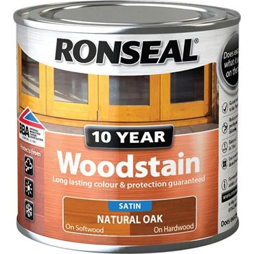 Ronseal 10Yr Woodstain Oak 250ml