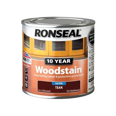 Ronseal 10Yr Woodstain Teak 250ml