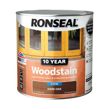 Ronseal 10Yr Woodstain Dark Oak 2.5L