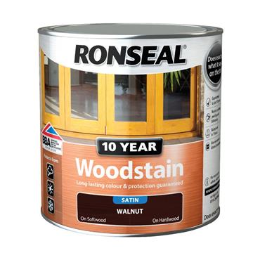 Ronseal 10Yr Woodstain Walnut  2.5L