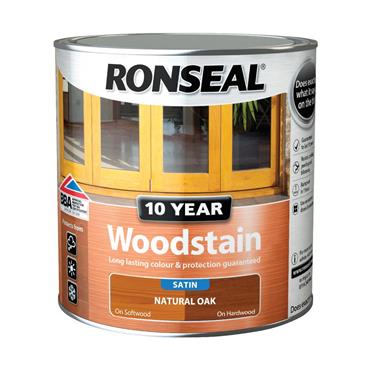 Ronseal 10Yr Woodstain Natural Oak 2.5L