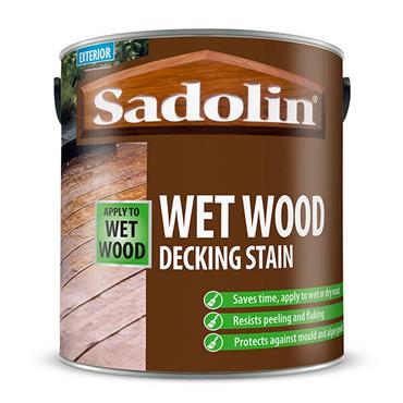 Sadolin Wet Wood Deck Stain Teak 2.5L