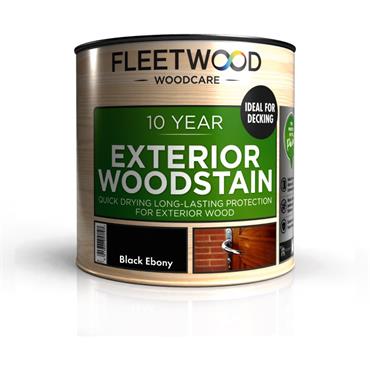 Fleetwood 10Yr Woodstain Black Ebony 2.5L