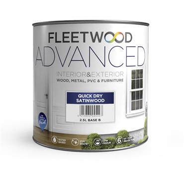 Fleetwood Advanced Quick Dry Satin White 1L