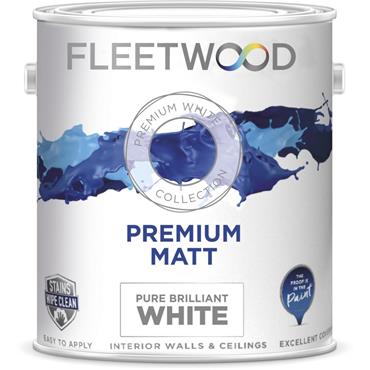 Fleetwood Premium Matt White 5L
