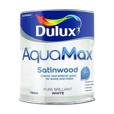 Dulux Aquamax Satinwood White 750ml