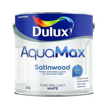 Dulux Aquamax Satinwood White 2.5L
