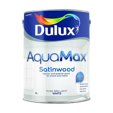 Dulux Aquamax Satinwood White 5L