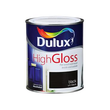 Dulux Colour Gloss Black 750ml