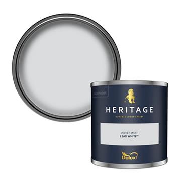 Dulux Heritage Tester Lead White 125ml
