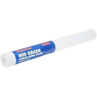 Supadec Lining Paper 800 Grade Roll 10M