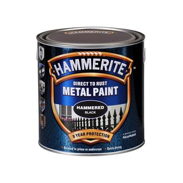 Hammerite Hammered Paint Black 2.5L