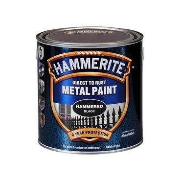 Hammerite Hammered Paint Black 2.5L