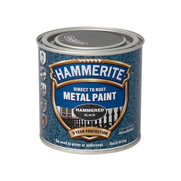Hammerite Hammered Paint Black 250ml