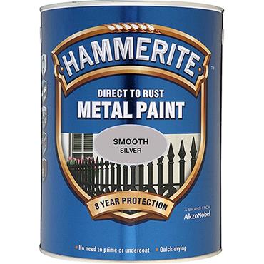 Hammerite Smooth Paint Silver 2.5L